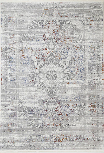 Cordelia Medalion Grey Multi Rug 200x290 cm