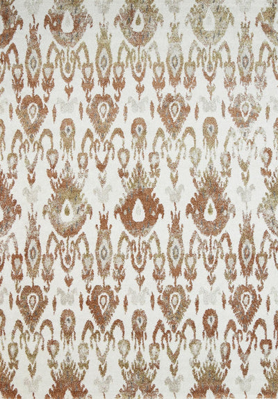 Vision Cream and Beige Geometric Ikat Rug 240x330cm