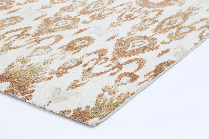 Vision Cream and Beige Geometric Ikat Rug 240x330cm