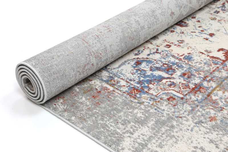 Amelia Grey Multi Contemporary Rug 160x230 cm