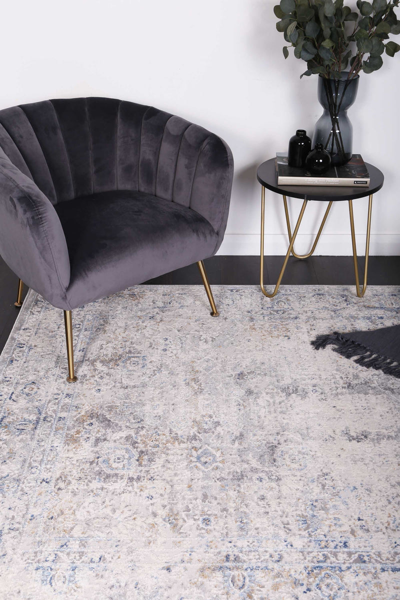 Amelia Navy Blue Contemporary Rug 160x230 cm