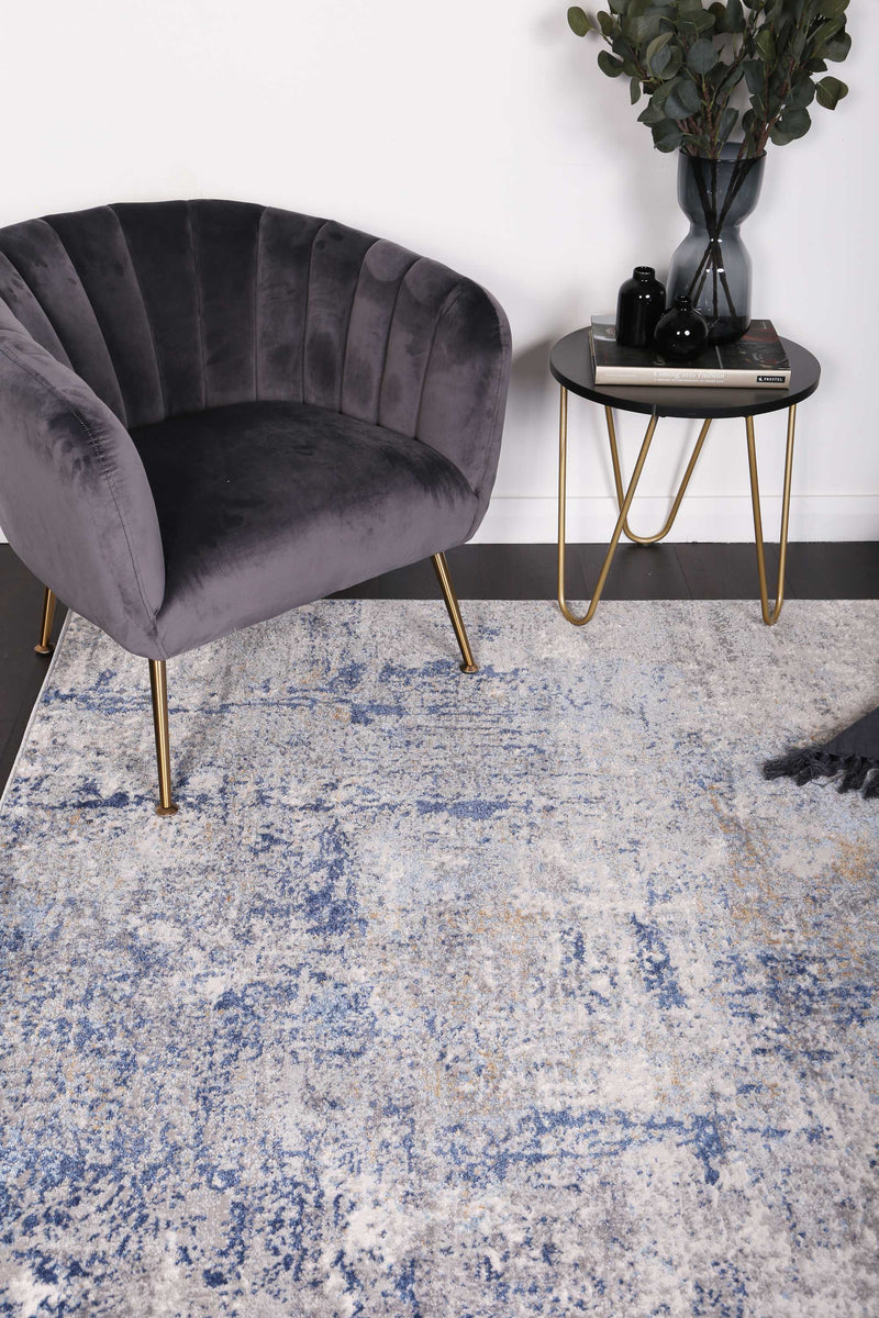 Amelia Navy Blue Modern Rug 240x330 cm