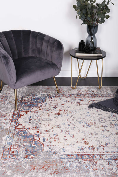 Amelia Grey Multi Contemporary Rug 80x300 cm