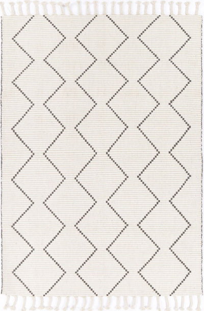 Leilani Diamond Tassel Cream Rug 160x230cm