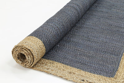 Hampton Grey Centre Jute Rug 190x280cm