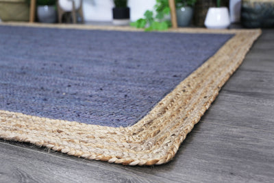 Hampton Grey Centre Jute Rug 190x280cm