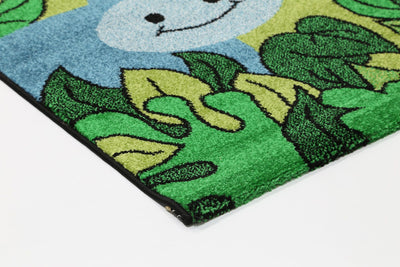 Nova Kids Green Jungle Animal Rug 120x170 cm