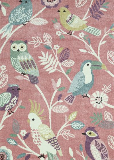 Nova Kids Pink Pastel Bird Rug 160x230 cm