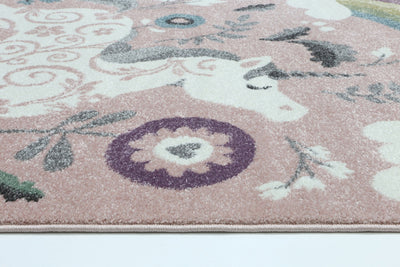 Nova Kids Pink Unicorn Rug 160x230 cm