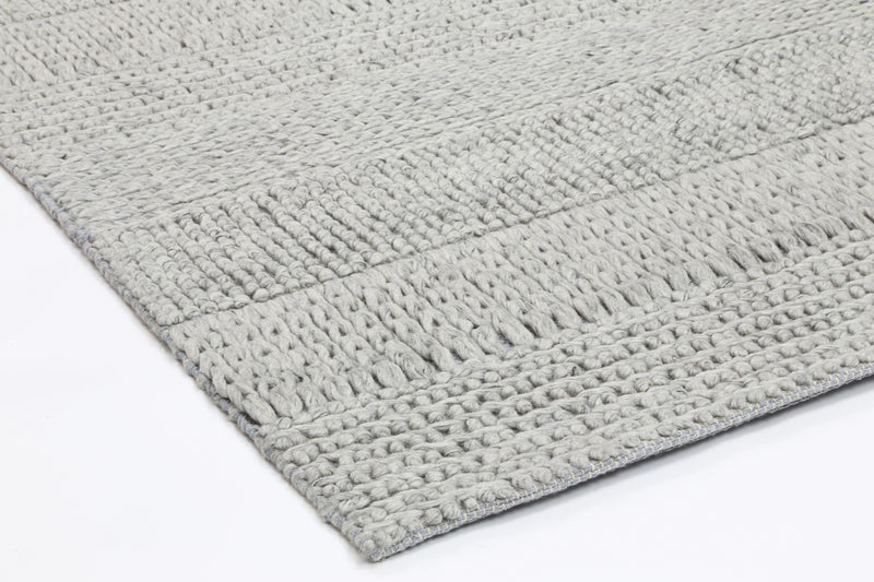 Zayna Grace Grey Wool Blend Rug 160x230cm