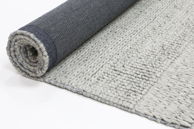 Zayna Grace Grey Wool Blend Rug 160x230cm