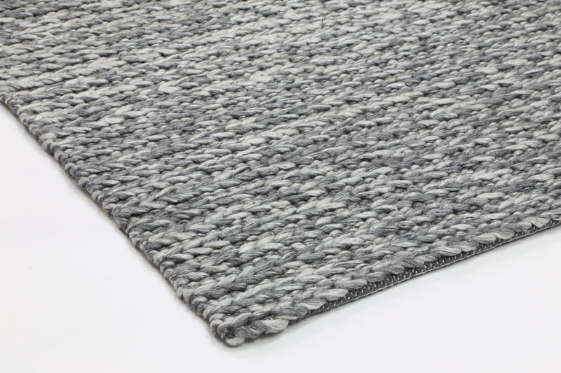 Zayna Cue Charcoal Wool Blend Rug 200x290cm