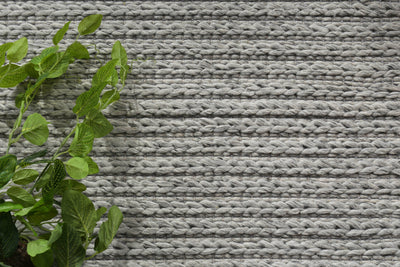 Zayna Cue Grey Wool Blend Rug 240x330cm