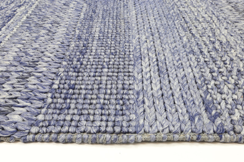 Zayna Grace Blue Wool Blend Rug 240x330cm