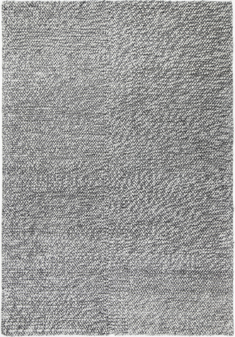 Zayna Loopy Charcoal Wool Blend Rug 240x330cm