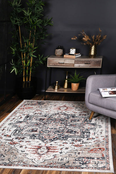 Talulla Oriental Light Grey Rug 080x300cm