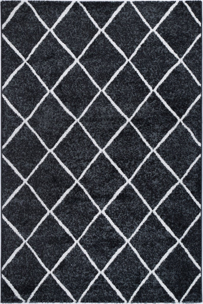 Windjana Diamond Charcoal Rug 240x330cm