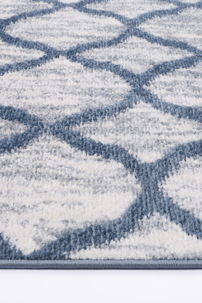 Windjana Lattice Blue Rug 240x330cm