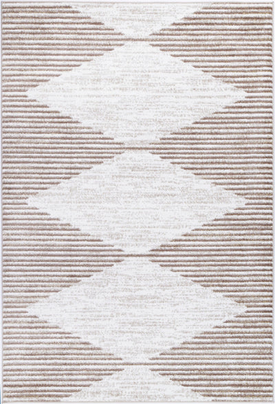 Windjana Abstract Diamond Latte Rug 80x150cm