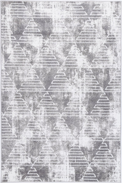 Windjana Transitional Geometric Silver Rug 80x150cm