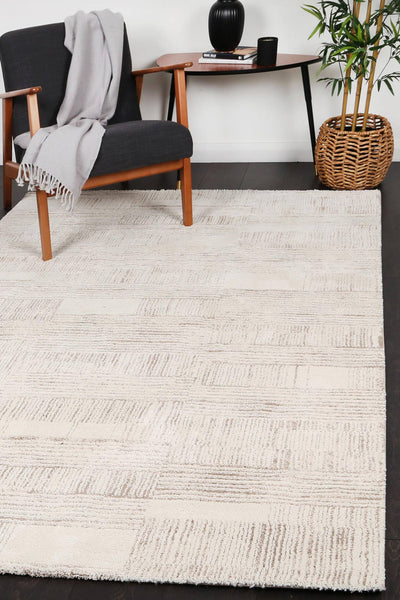 Verve Cream Brick Rug 80x300cm