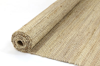 Malmo Beige Stipe Natural Jute Rug  160x230cm