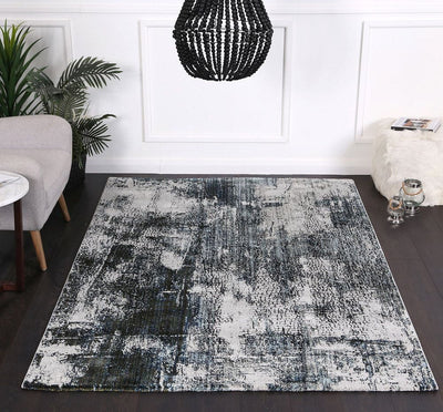 Roman Mosaic Modern Grey Turquoise Rug 200x290 cm