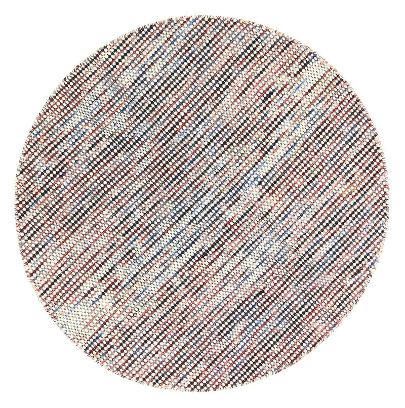 Scandi Multi Reversible Wool Round Rug 240x240 cm Round