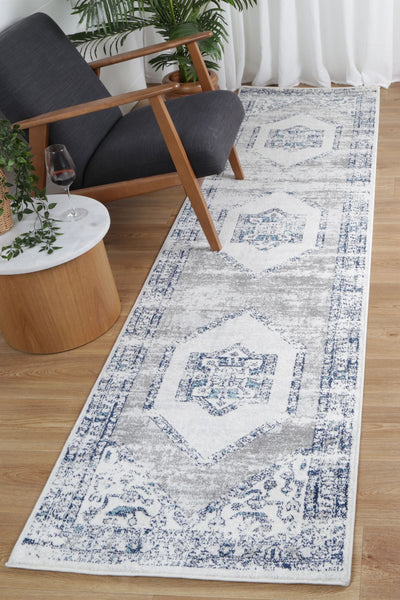 Ligures Navy Cream Ancient Rug 160X230cm