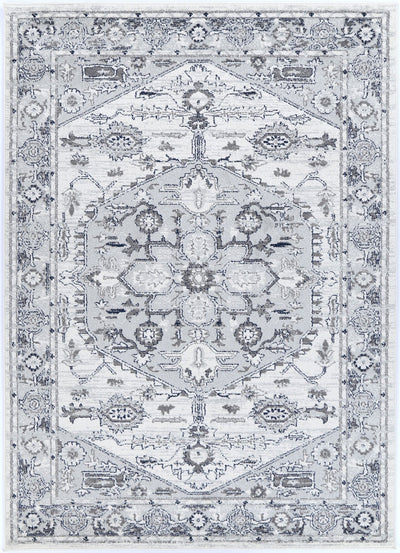 Ligures Grey White Rug 200X290cm