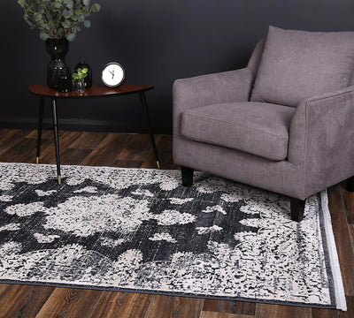 Rapsody Medallion Navy Rug 240x330 cm