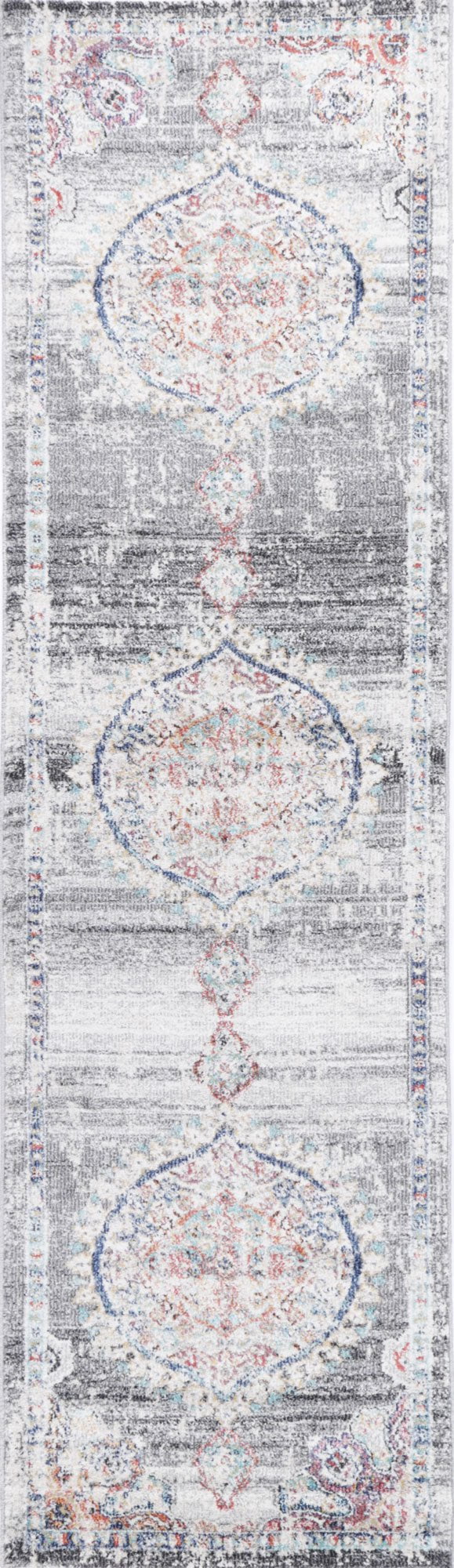 Hollow Medalion Transitional Grey Rug 200x290 cm