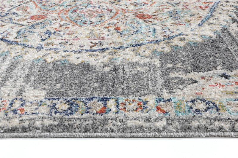 Hollow Medalion Transitional Grey Rug 200x290 cm