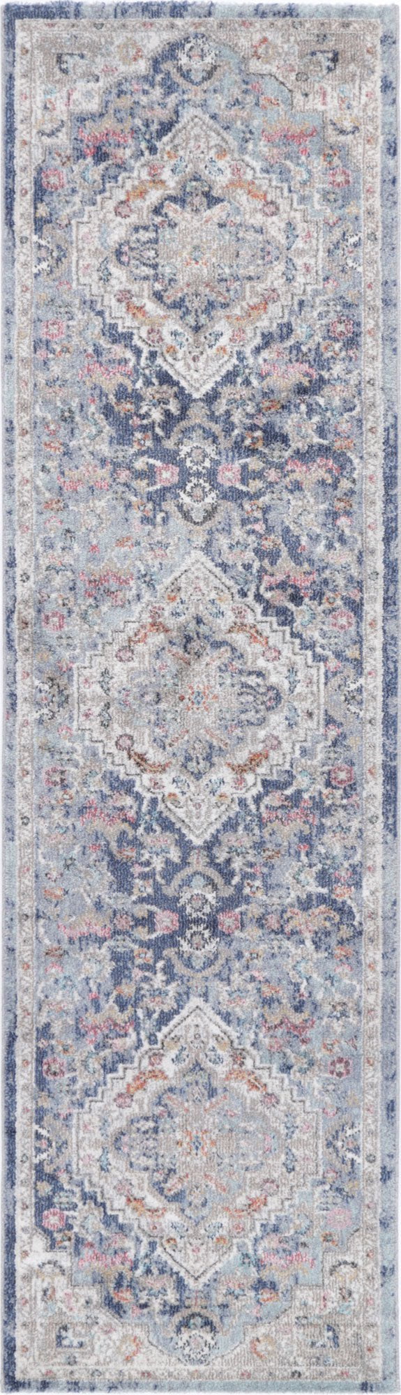 Alexander Transitional Navy Multi Rug 200x200cm