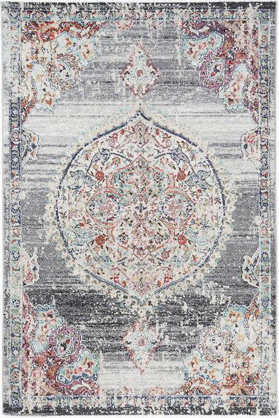 Hollow Medalion Transitional Grey Rug 240x330 cm