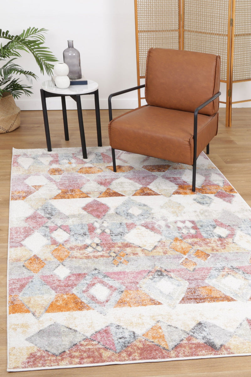 Windsor Tiled Multi Rug 240x330cm