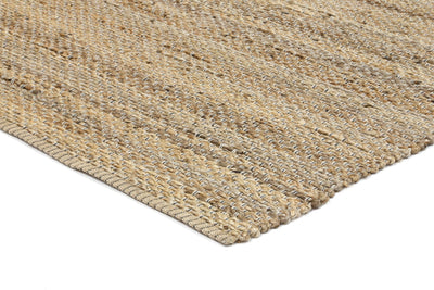 Taj Grey Natural Basket Weave Jute Rug 190x280cm