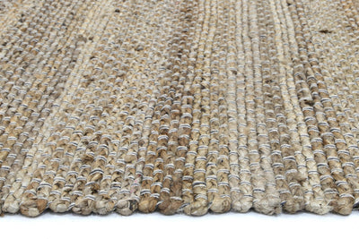 Taj Grey Natural Basket Weave Jute Rug 230x320cm