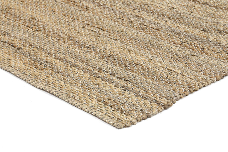 Taj Grey Natural Basket Weave Jute Rug 230x320cm