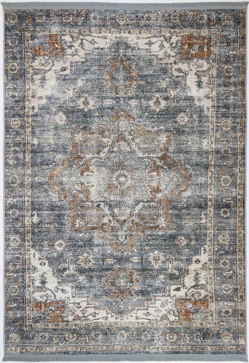 Crowne Waterproof Blue Oriental Rug 160x230 cm