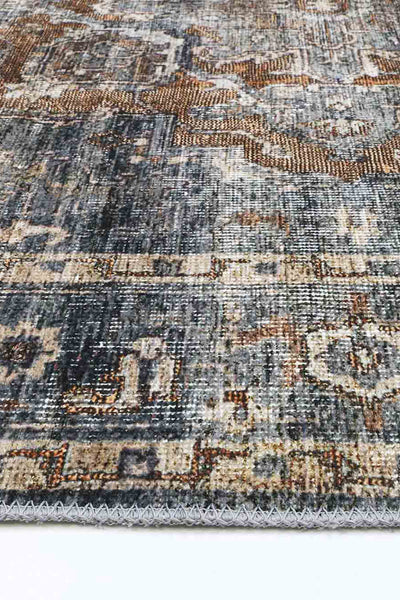 Crowne Waterproof Blue Oriental Rug 160x230 cm