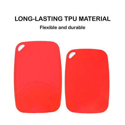 TPU Chopping Board Antibacterial Cutting Board Baby Food Grade RED
