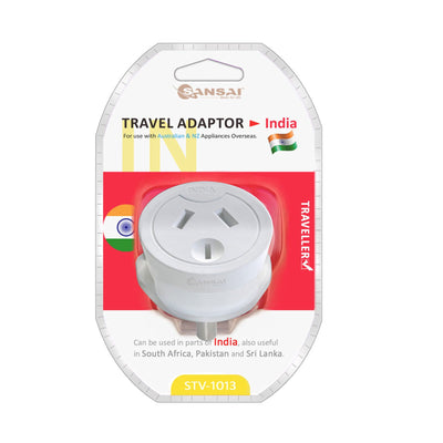 Sansai Travel Adaptor Australia/NZ to India