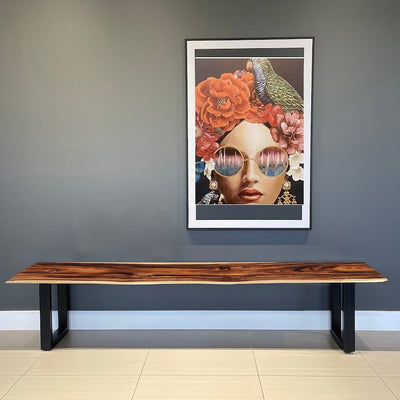 Bench seat or low set console table, hallway table Raintree Wood 1.8 Meter 180cm