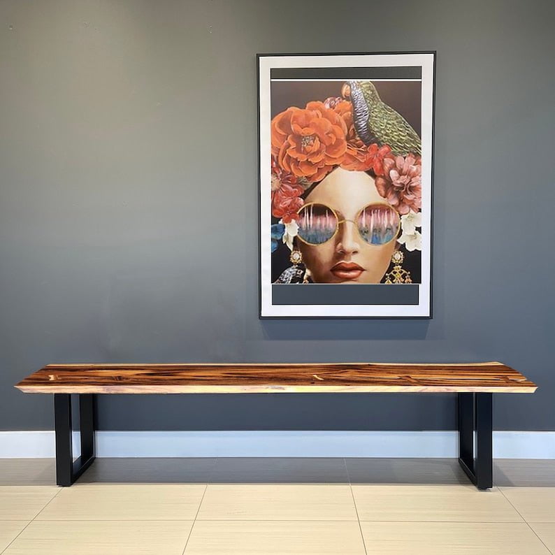 Bench seat or low set console table, hallway table Raintree Wood 1.8 Meter 180cm