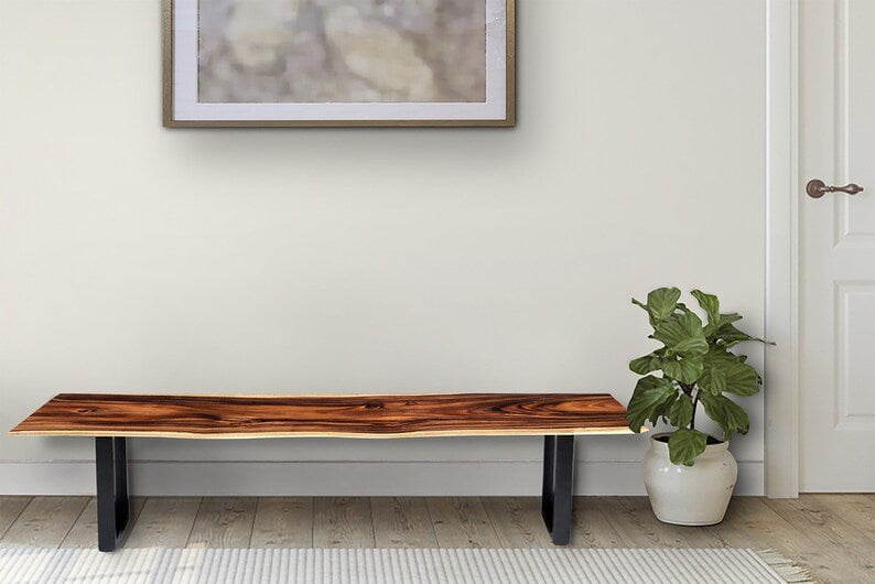 Bench seat or low set console table, hallway table Raintree Wood 1.8 Meter 180cm