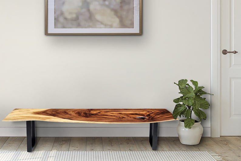 Bench seat or low set console table, hallway table Raintree Wood 1.8 Meter 180cm