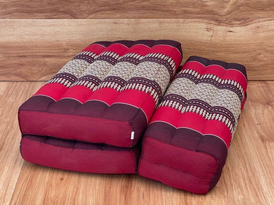 Mothers day gift Meditation Cushion Set Blue Medium Size-RED3-Fold Zafu