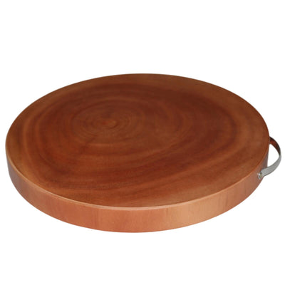 YES4HOMES L Natural Hardwood Hygienic Kitchen Cutting Wooden Chopping Board Round