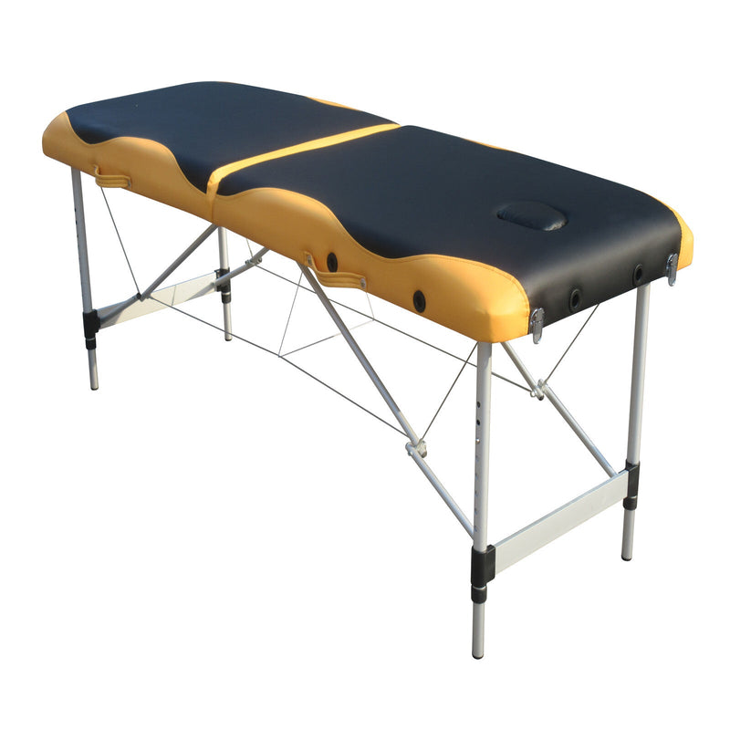 YES4HOMES 2 Fold Portable Aluminium Massage Table Massage Bed Beauty Therapy